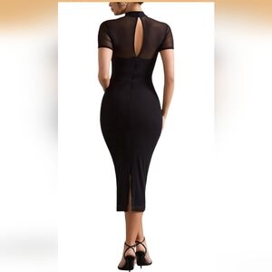Elegant Black Midi Dress
